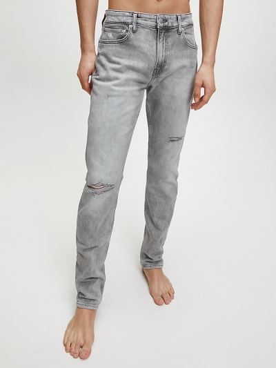 Calvin Klein Ruhák HU887271 | Calvin Klein Slim Tapered Férfi Farmernadrág Szürke
